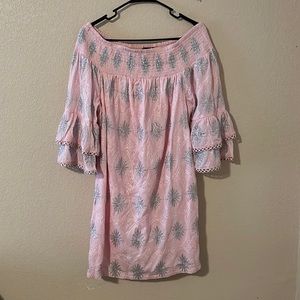 Boston Proper, size L, pink and silver